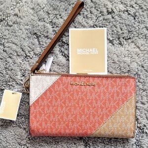 Michael Kors Jet Set Double Zip Wristlet NWT